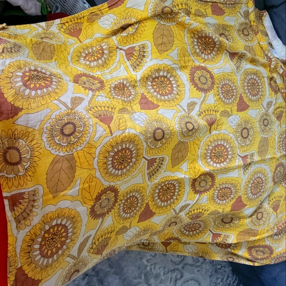 Sunflower Retro swaddling blanket